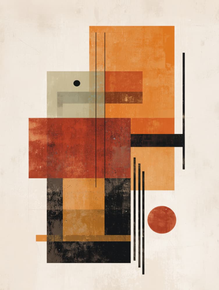 Modern Geometric Abstract by Imaginative — canvas wall art