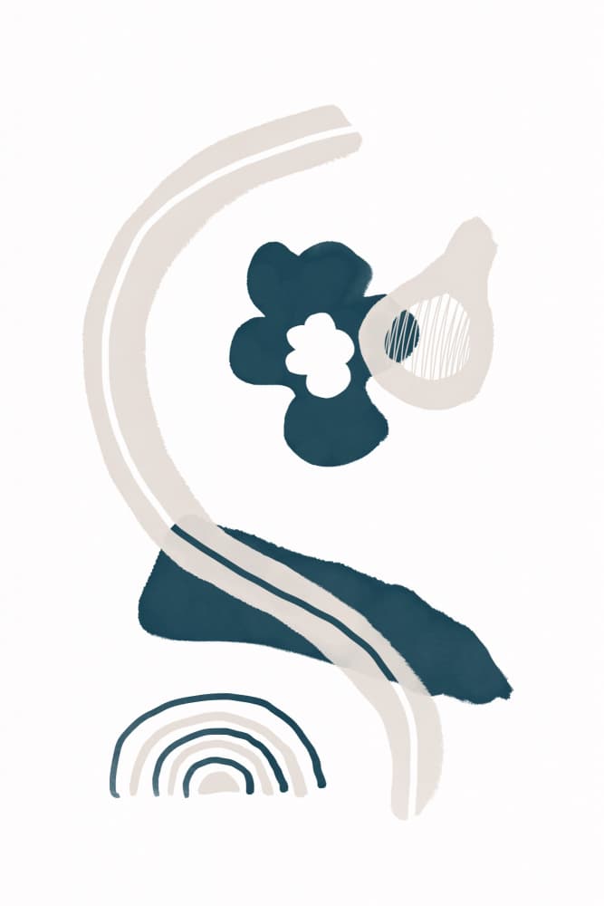 Organic Abstract Forms by Melanie Viola — canvas wall art
