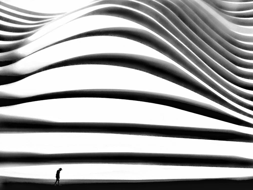 Walking Wavy Structure by Mohammad Fotouhi — canvas wall art