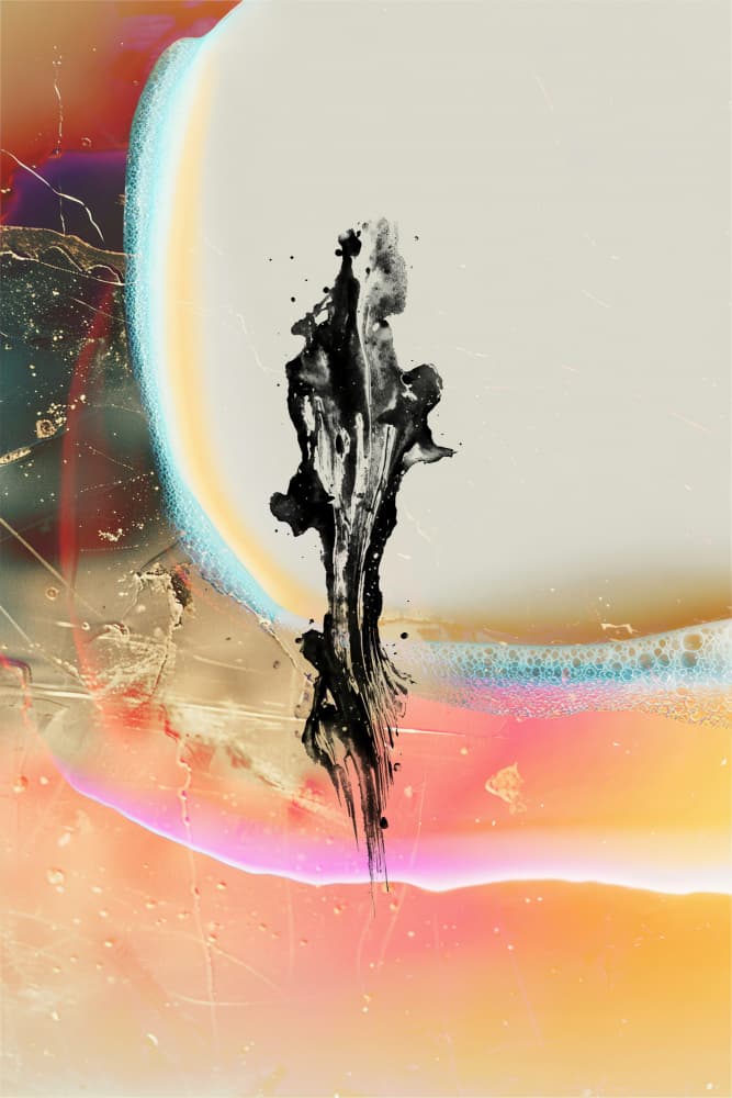 Vibrant Abstract Ink by Rafal Kulik — canvas wall art