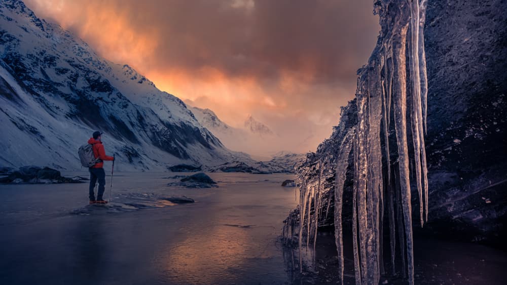 Chung Jung Tso snow mountain 6204 《秘境晨曦》 by qiye — canvas wall art
