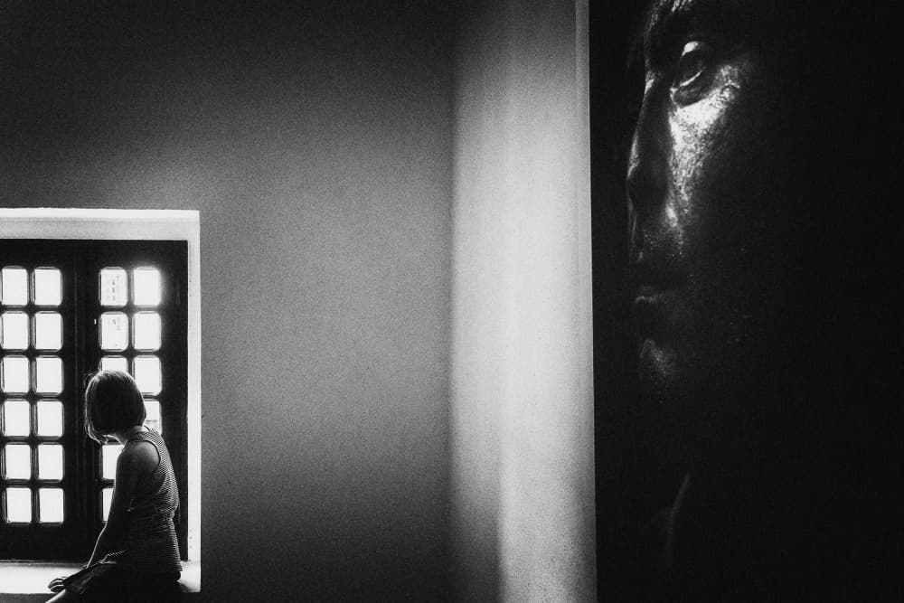 Shadowy Gaze Window by Laura Mexia — canvas wall art