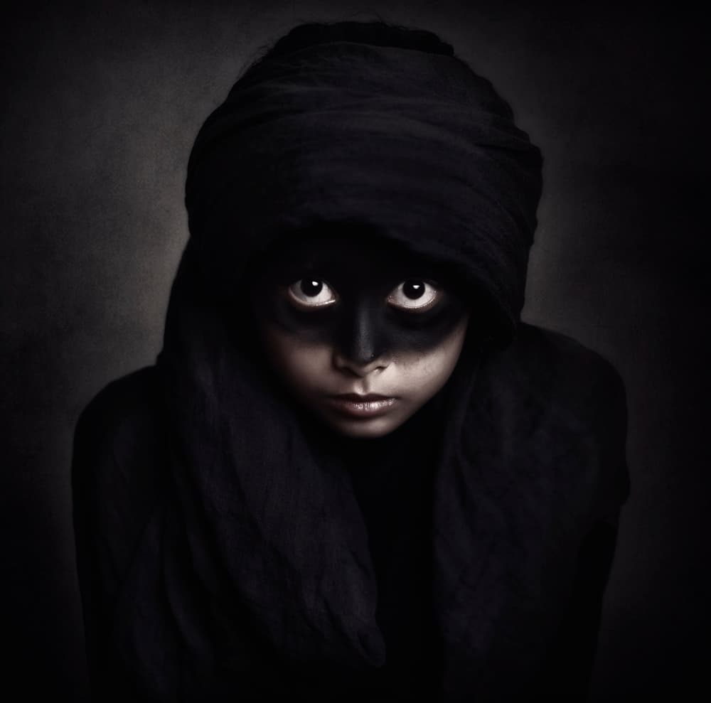 Mysterious Child Portrait by Hari Sulistiawan — canvas wall art