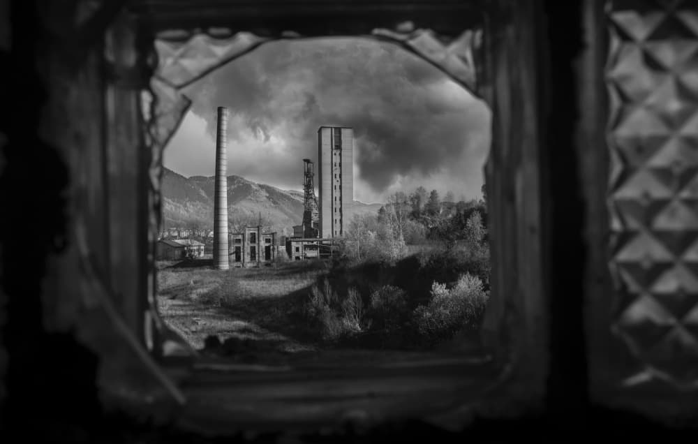 Abandoned Factory View by Grigore Roibu — canvas wall art