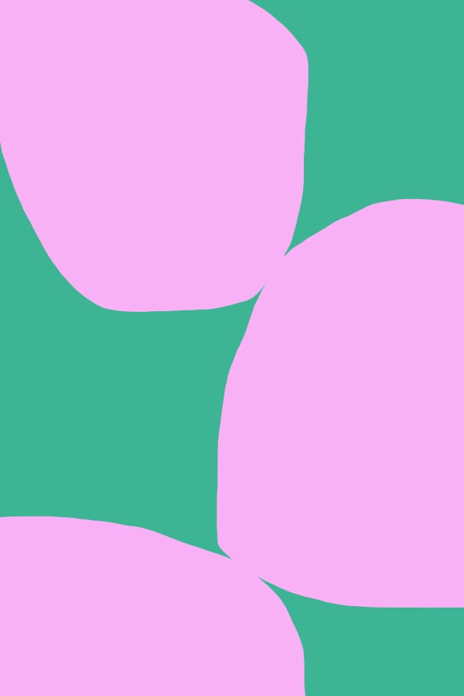 Pink Green Minimalism by Treechild — canvas wall art