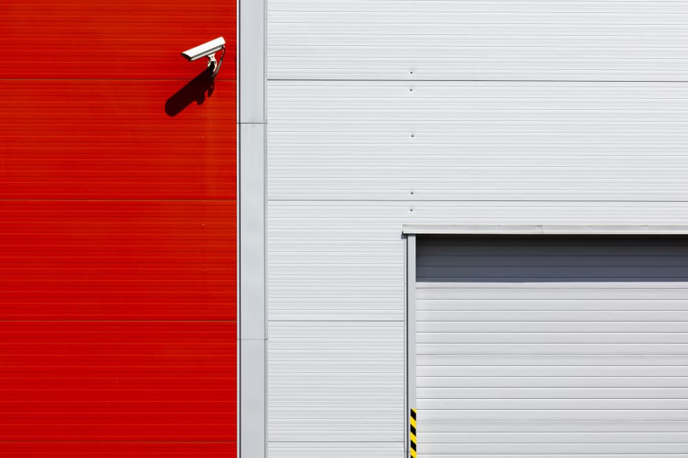 Red Wall Security by Peter Hrabinsky — canvas wall art