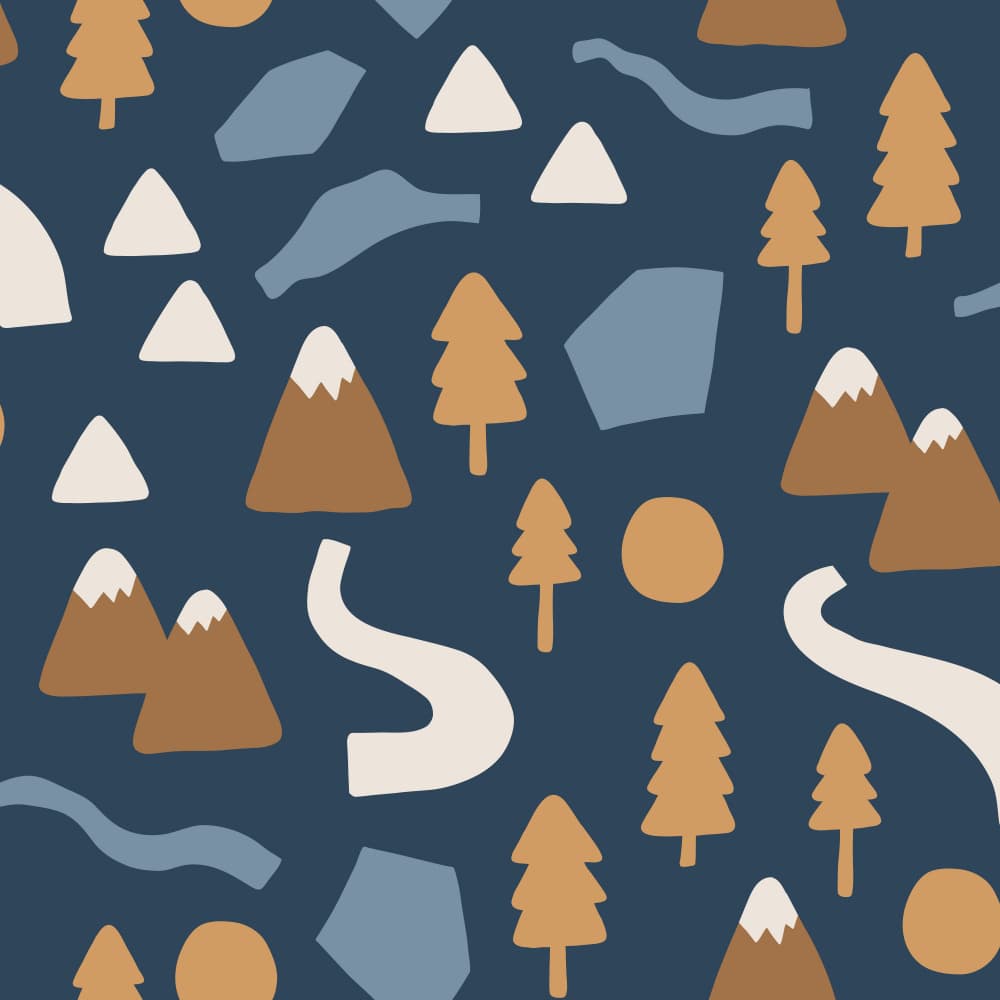 Abstract Mountain Landscape by Alexandra Weise — canvas wall art
