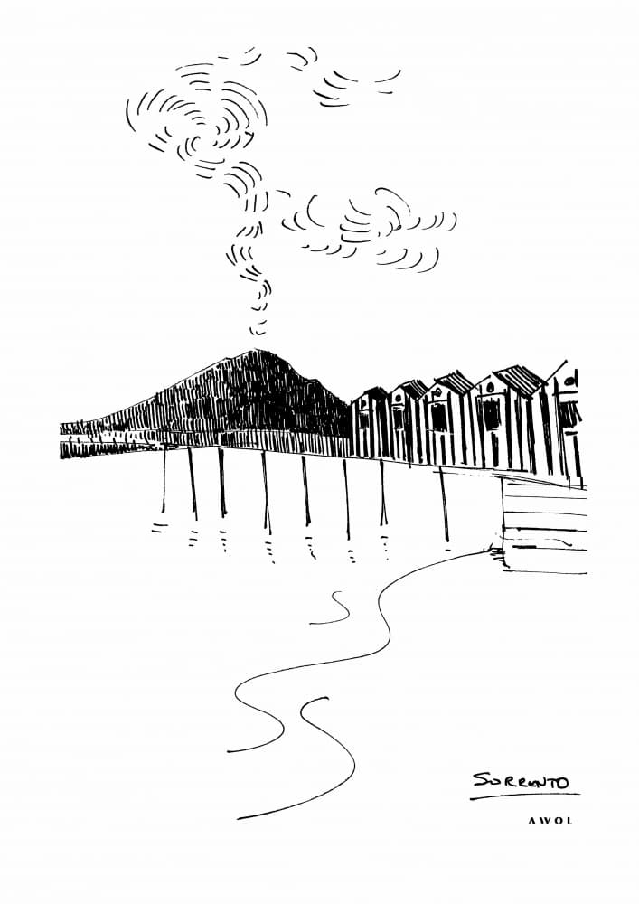 Sorrento Coastal View by Awol Art Alex — canvas wall art