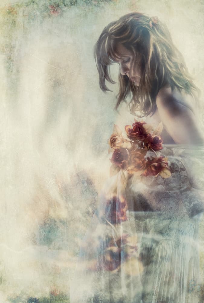 Ethereal Beauty with Roses by Charlaine Gerber — canvas wall art
