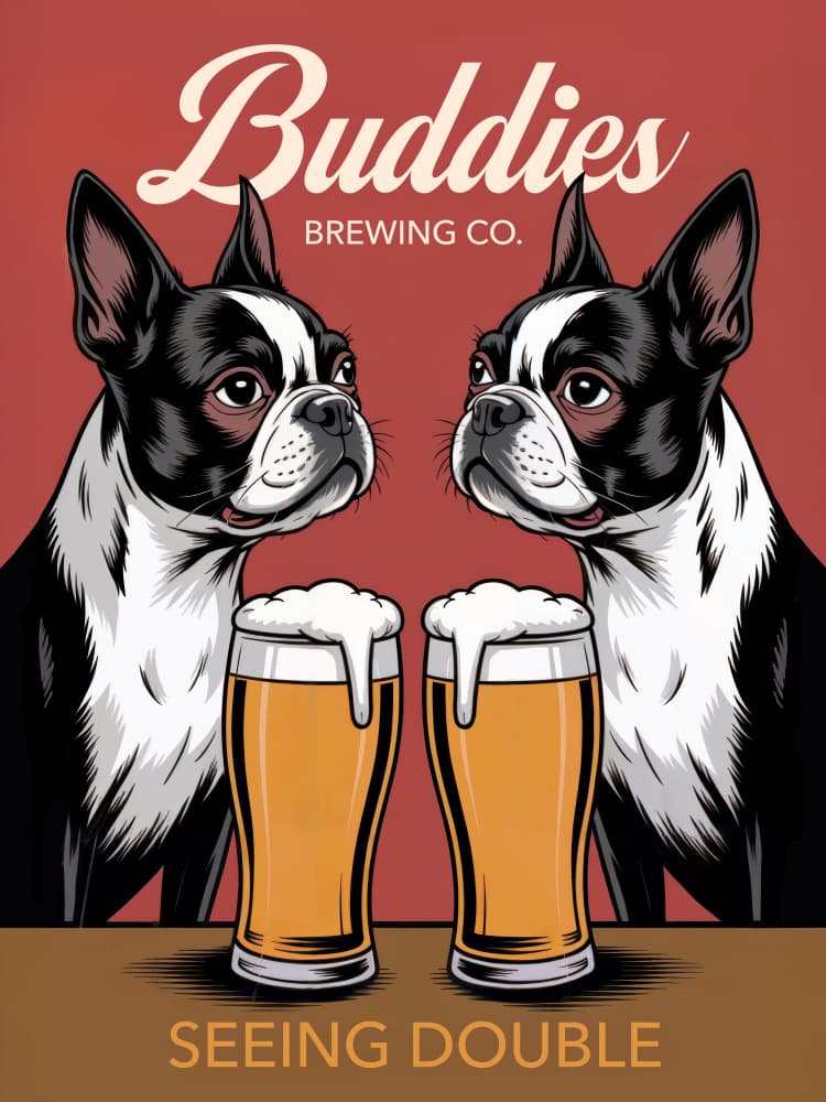 Seeing Double Brew by Andreas Magnusson — canvas wall art
