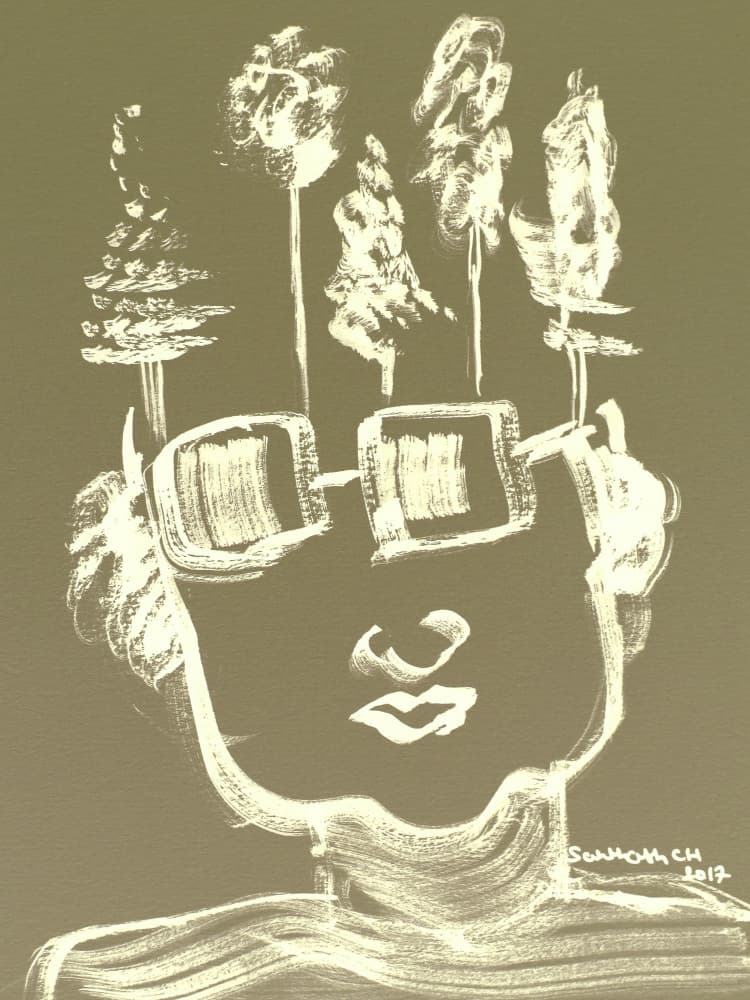 Forest Head Portrait by Santhosh ch — canvas wall art