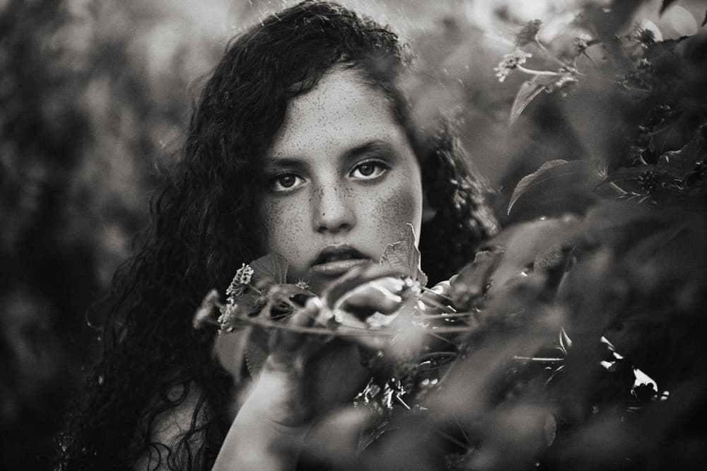 Young Girl's Gaze by Carmit Rozenzvig — canvas wall art