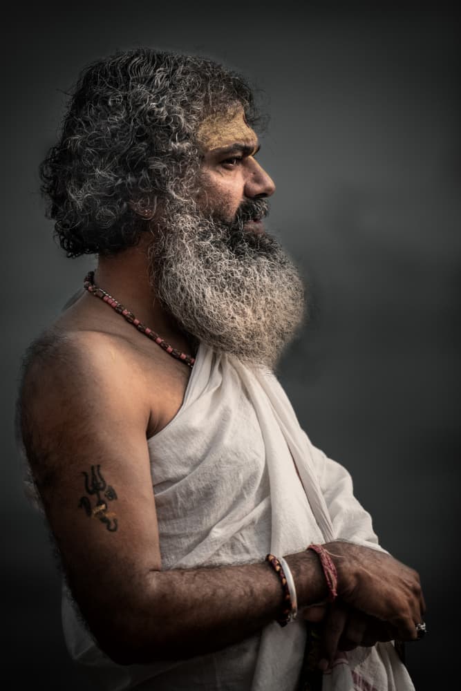 Spiritual Sadhu Portrait by Trevor Cole — canvas wall art