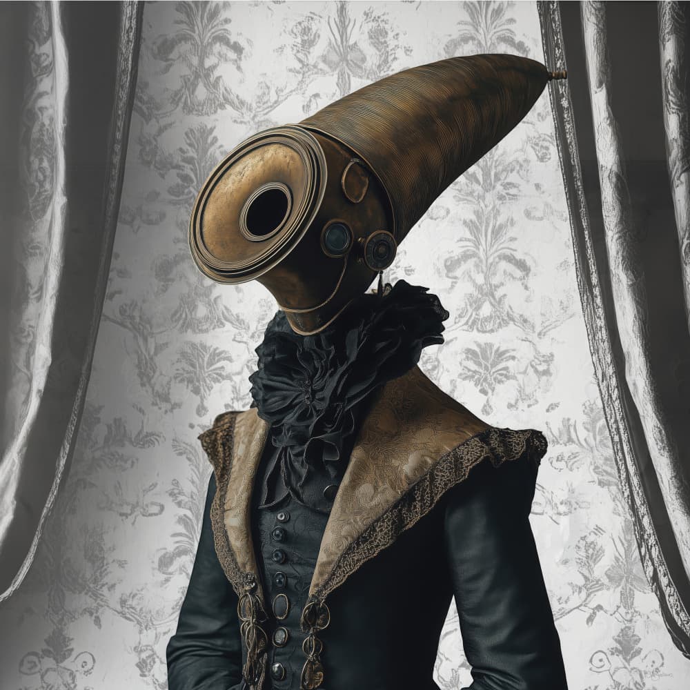 Ornate Steampunk Portrait by Sue Skellern — canvas wall art