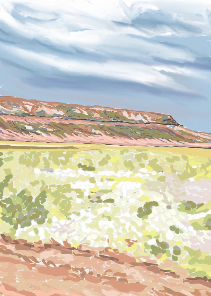Southwest Mesa Vista by Jenna Alheit — canvas wall art
