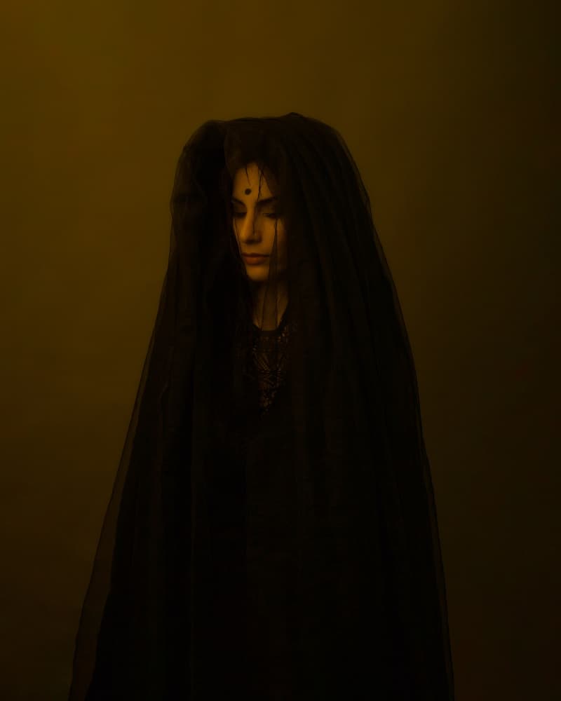 Mysterious Veiled Woman by Mehdi Mokhtari — canvas wall art