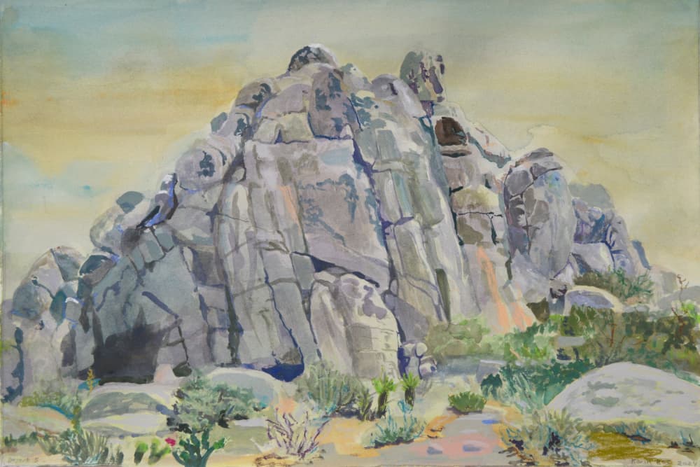 Desert Rock Formations by Karin Bos — canvas wall art