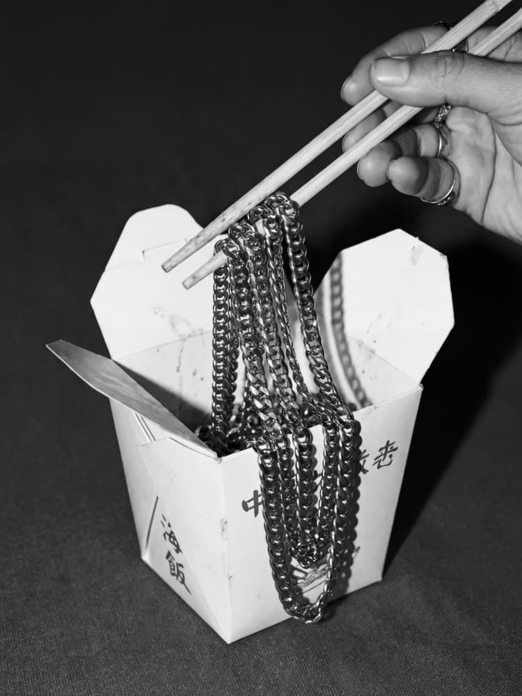 Chopsticks and Chains by Andreas Magnusson — canvas wall art