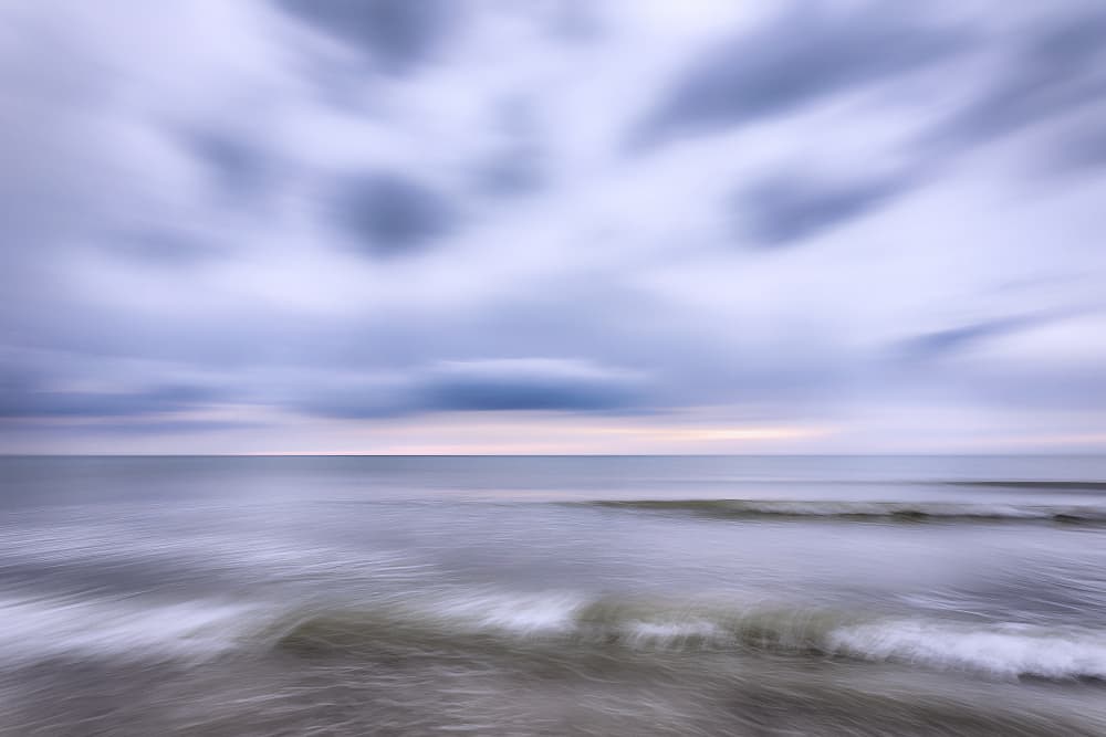 Blurred Seascape Serenity by Benjamine Hullot Scalvenzi — canvas wall art
