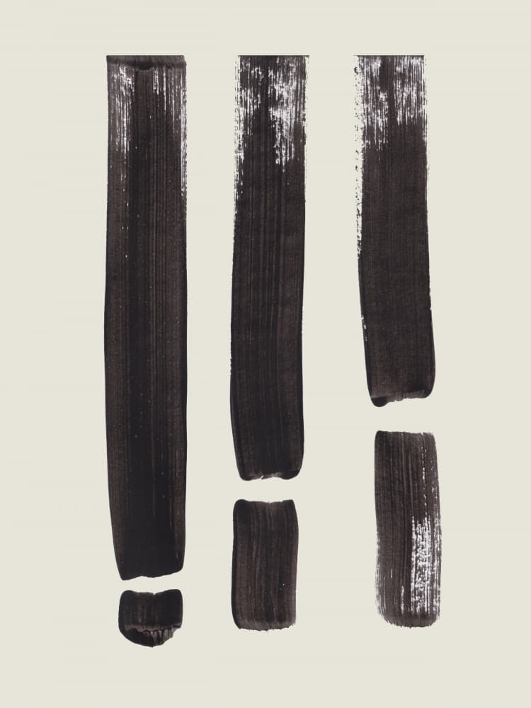 Abstract Exclamation Marks by Ejaaz Haniff — canvas wall art