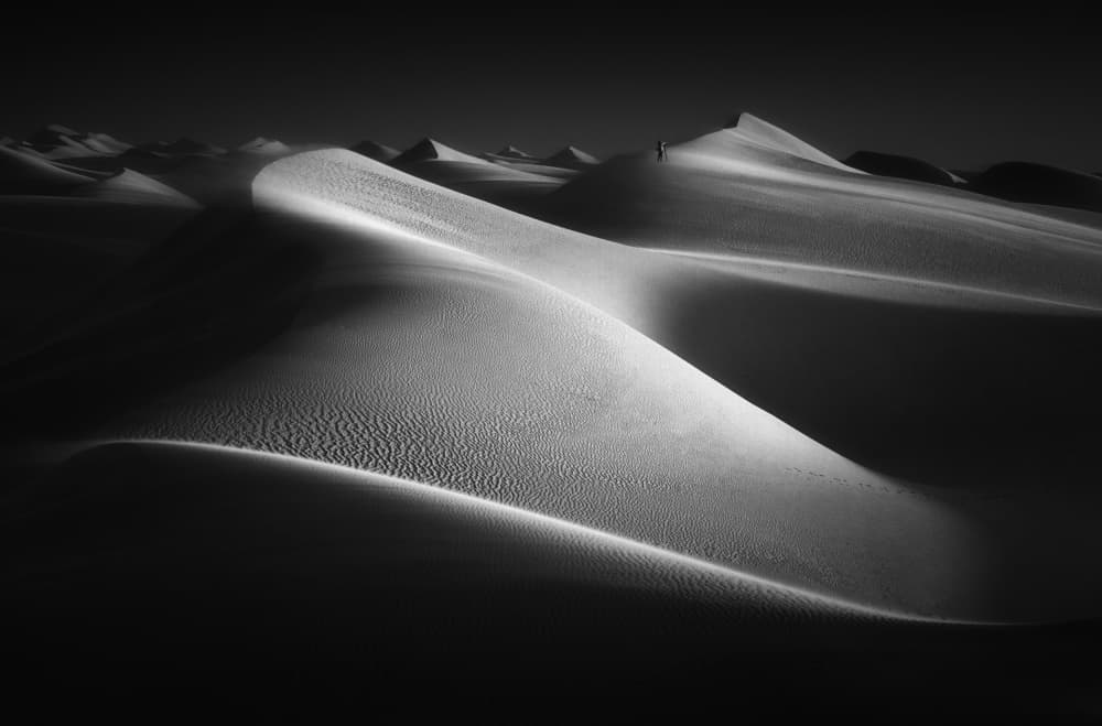 Desert Dunes Light and Shadow by Alexandr Kukrinov — canvas wall art