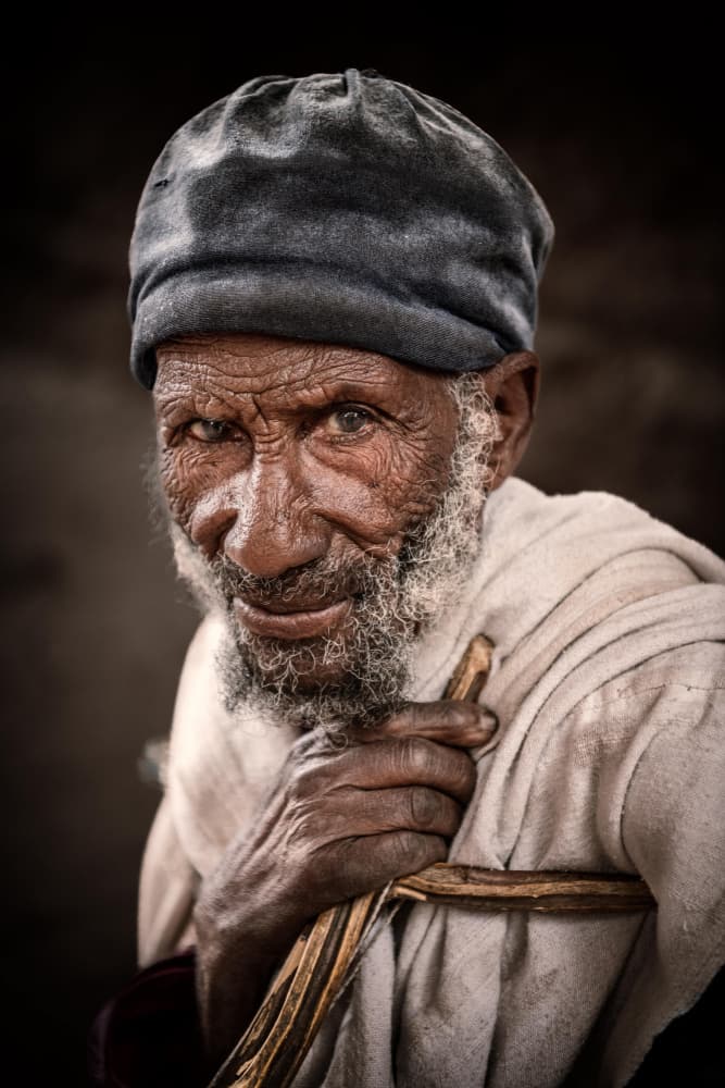 Spiritual Elder's Gaze by Trevor Cole — canvas wall art
