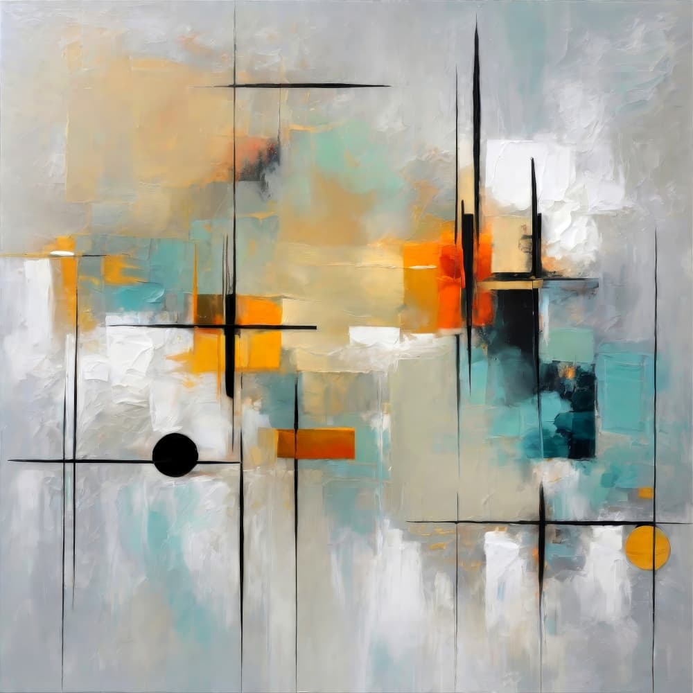 Vibrant Geometric Abstract by Alpenglow Workshop — canvas wall art