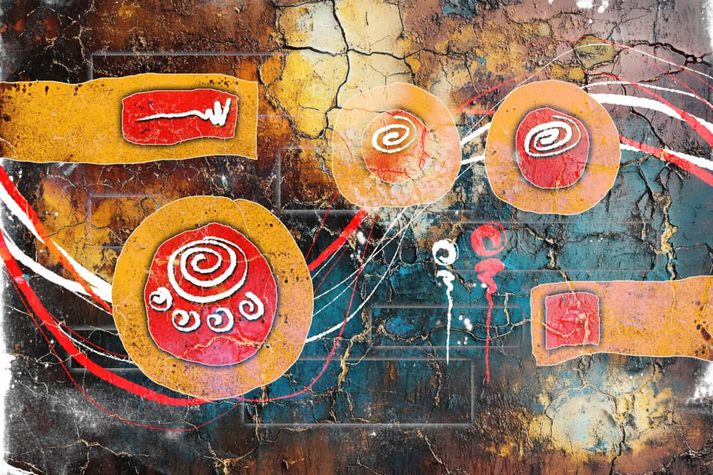 Vibrant Abstract Energy by Rafal Kulik — canvas wall art