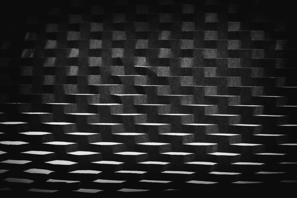 Shadowed Geometric Weave by Greetje van Son — canvas wall art