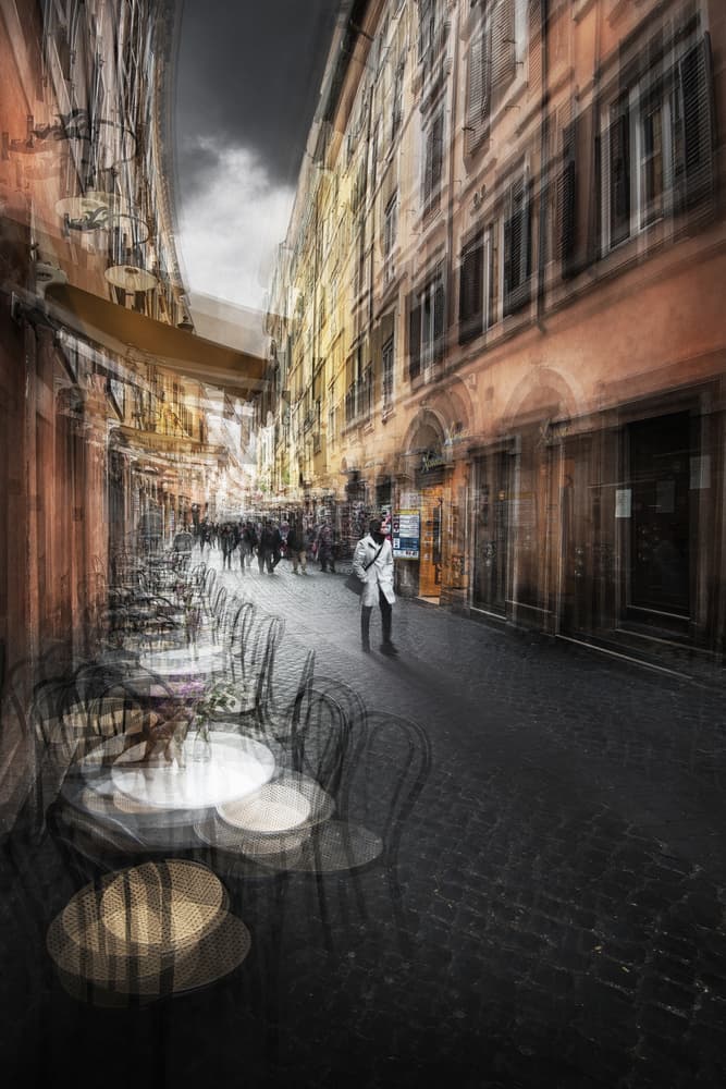 Dynamic City Street by Nicodemo Quaglia — canvas wall art