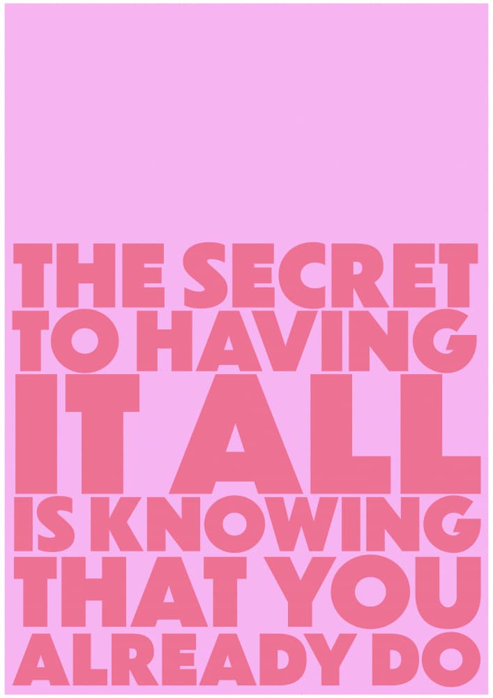Secret To Having All by Sarah Manovski — canvas wall art