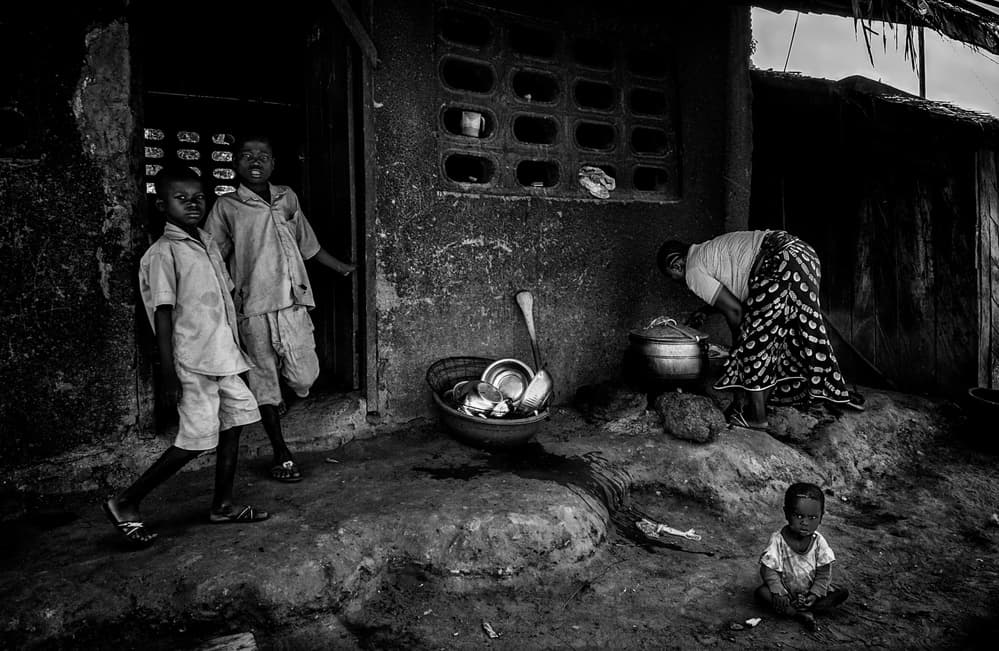 African Daily Life by Joxe Inazio Kuesta Garmendia — canvas wall art