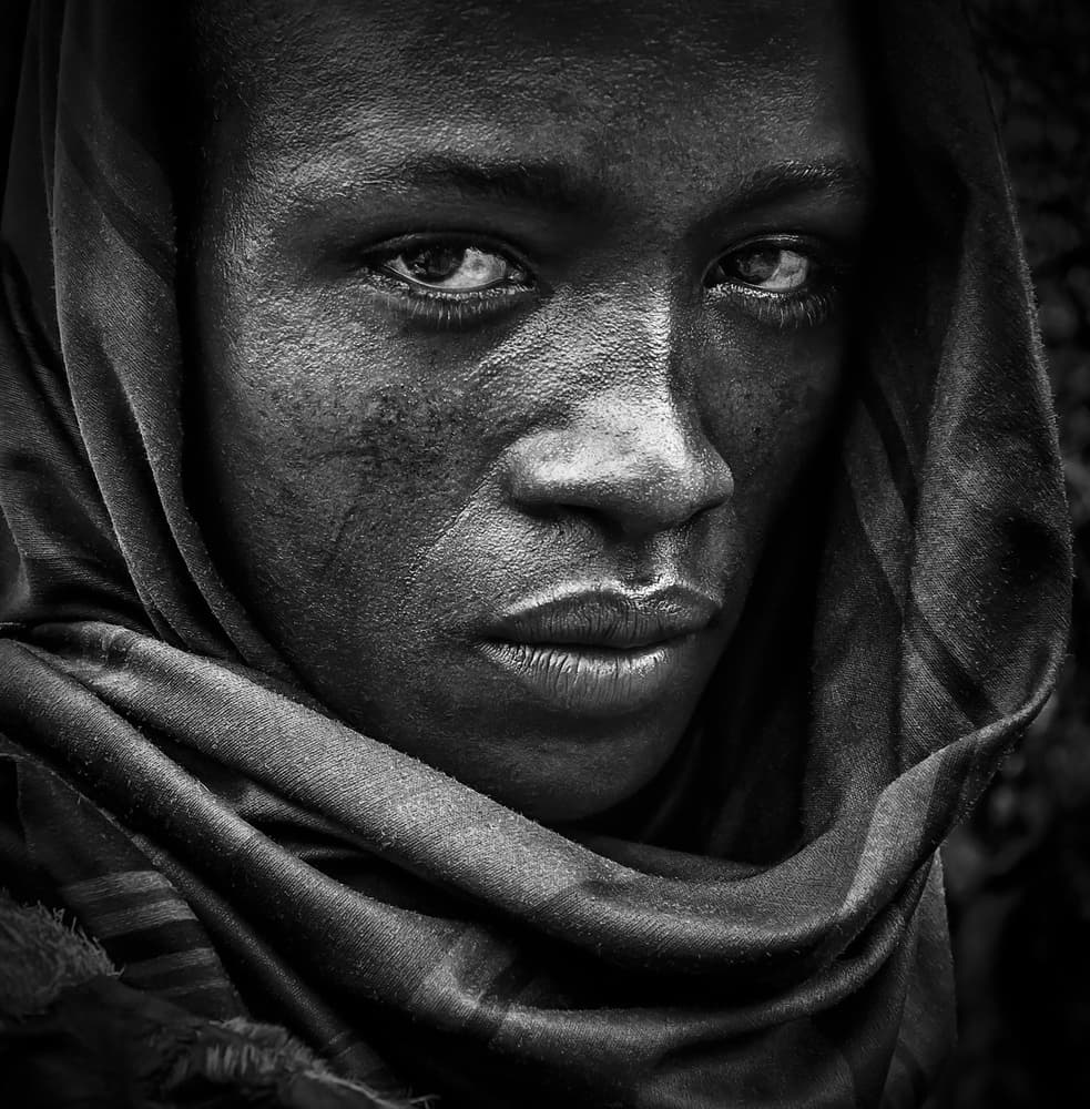 Intense Youth Portrait by Joxe Inazio Kuesta Garmendia — canvas wall art