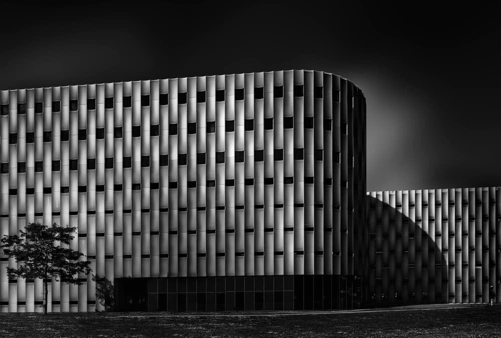 Modern Curved Facade by Greetje van Son — canvas wall art