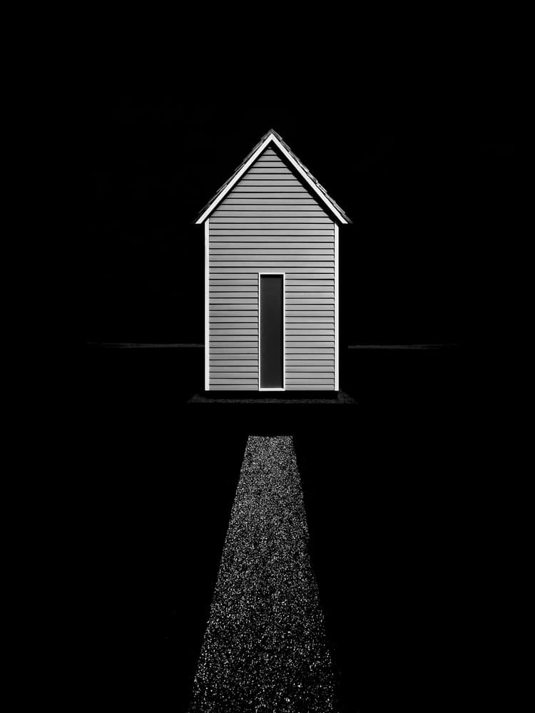 Minimalist House Path by Roberto Parola — canvas wall art