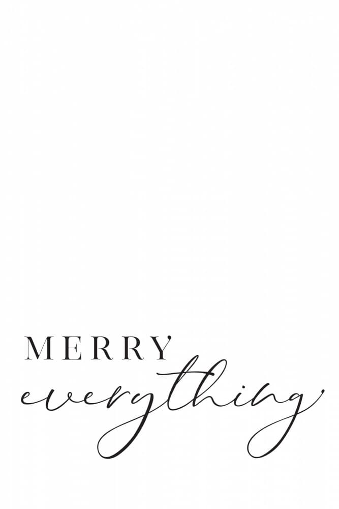 Merry Everything by Rosana Laiz Blursbyai — canvas wall art