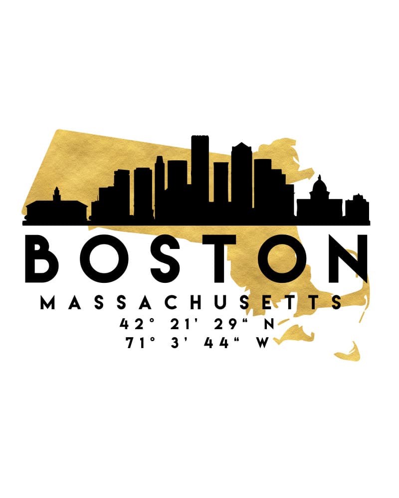 Boston Massachusetts Skyline by Emiliano Deificus — canvas wall art