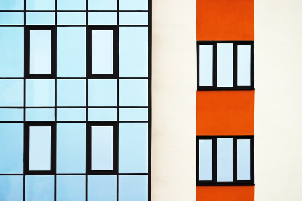 Modern Geometric Facade by Hans-Wolfgang Hawerkamp — canvas wall art