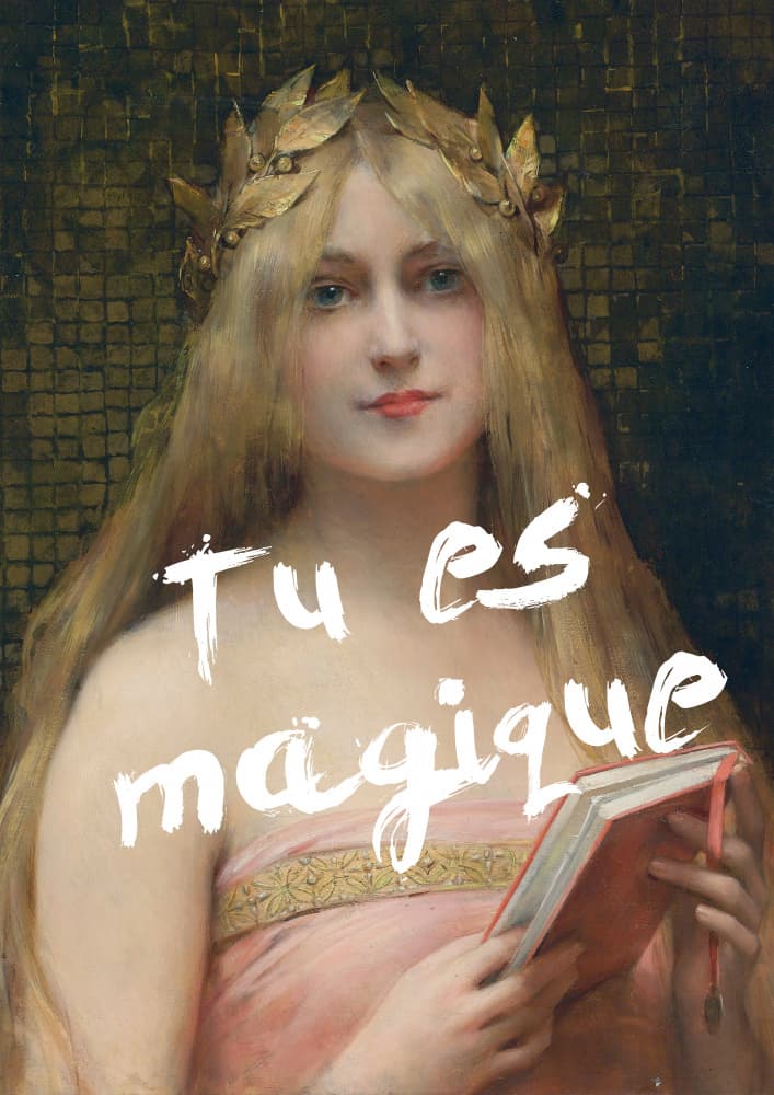 Serene Goddess With Book by Talitha McQueen — canvas wall art