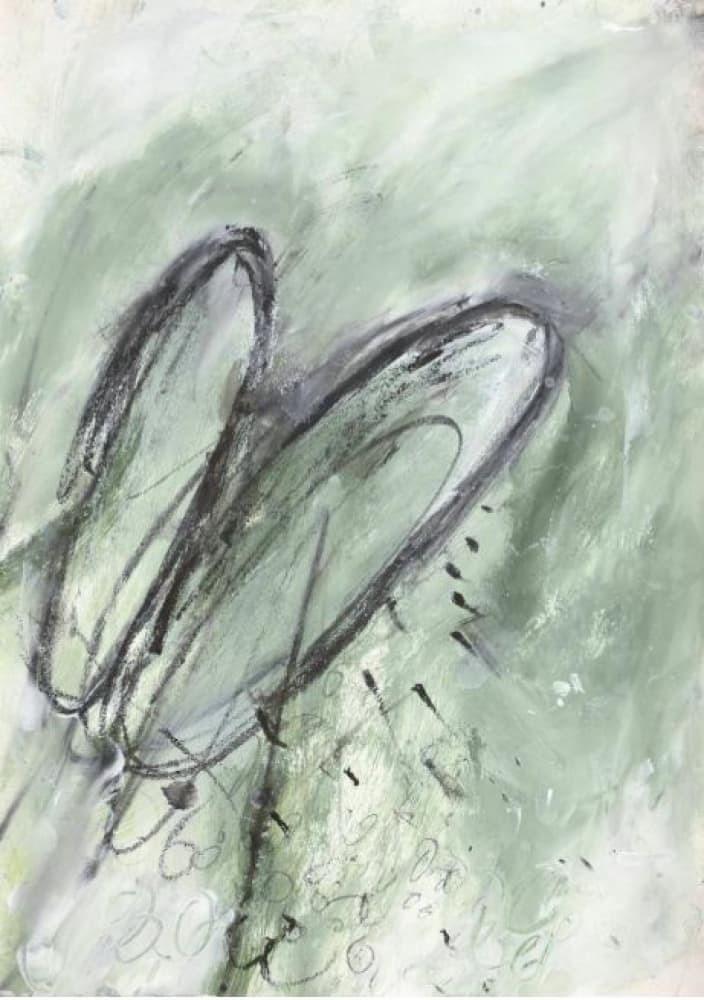 Green Organic Curves by Deb Chaney — canvas wall art
