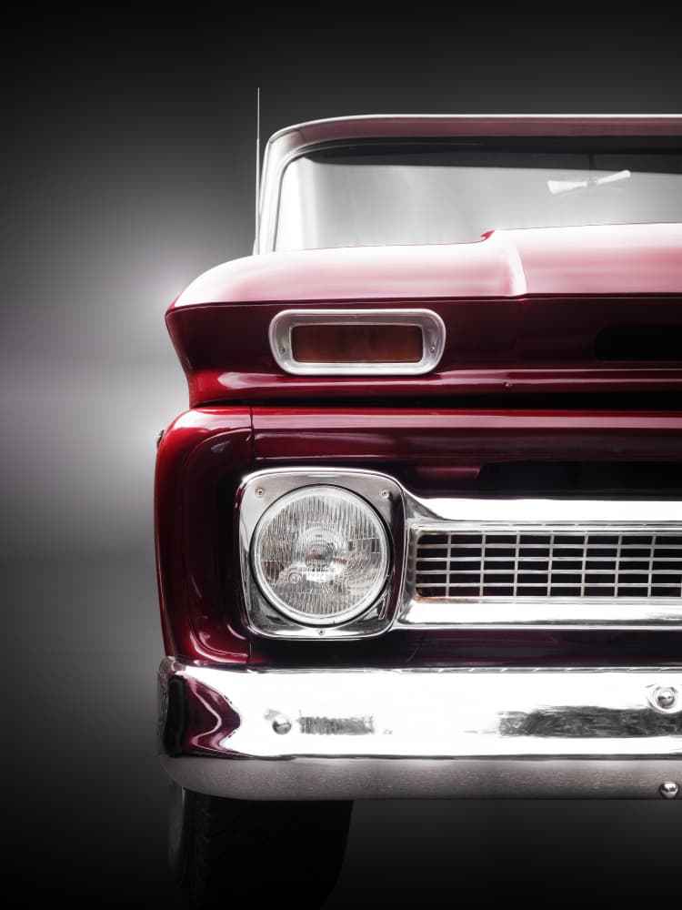 Ruby Red Classic Truck by Beate Gube — canvas wall art