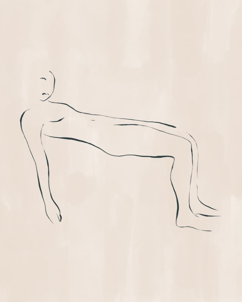 Serene Floating Figure by Ivy Green Illustrations — canvas wall art