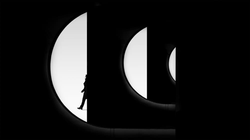 Modern Archway Silhouette by Sara Goli — canvas wall art