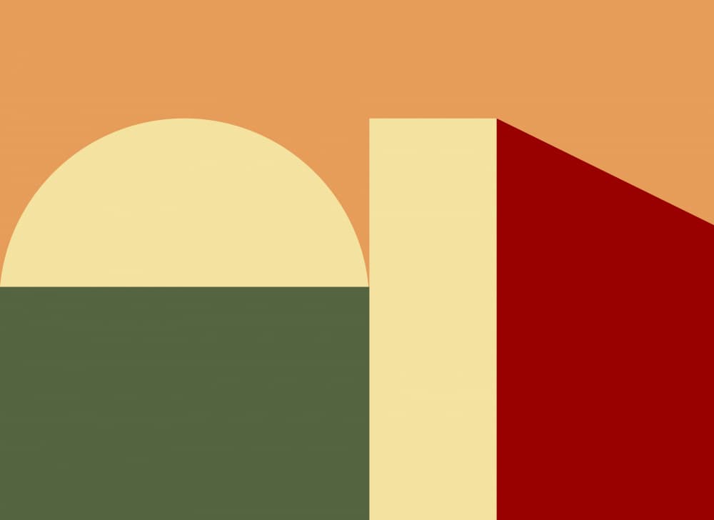 Desert Sun Geometry by Nilesh Kulkarni — canvas wall art