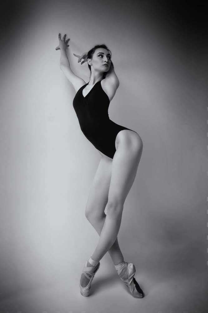 Graceful Ballerina Pose by Alexandr — canvas wall art