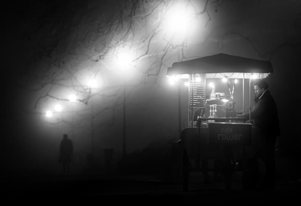 Coffee in the Fog by Anna Niemiec — canvas wall art