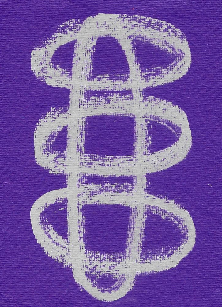 Abstract Stacked Loops by Santhosh ch — canvas wall art