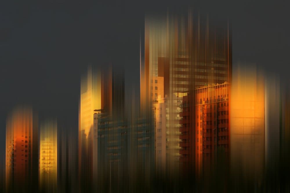 Golden City Glow by Hans-Wolfgang Hawerkamp — canvas wall art