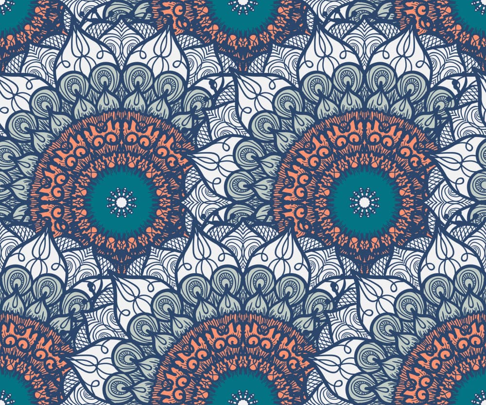 Bohemian Floral Mandalas by Marika Barsrsind β canvas wall art