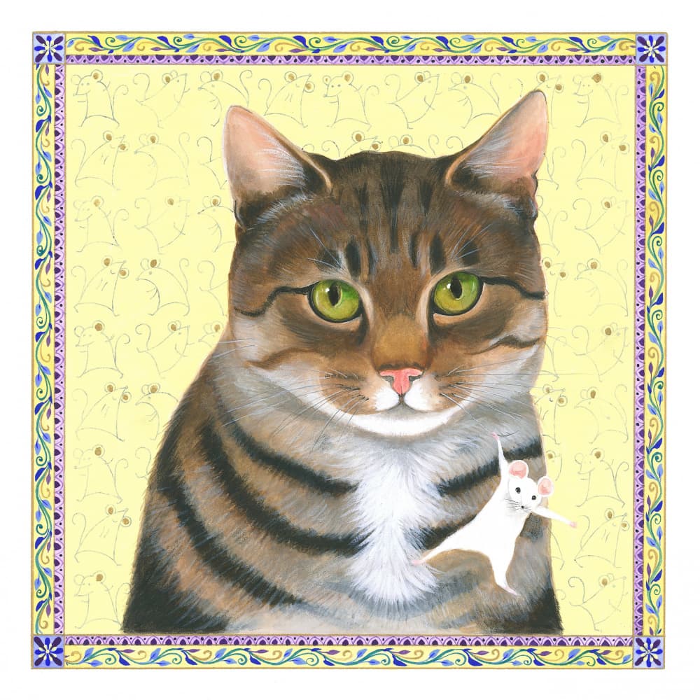 A Very Serious Cat by Isabelle Brent — canvas wall art